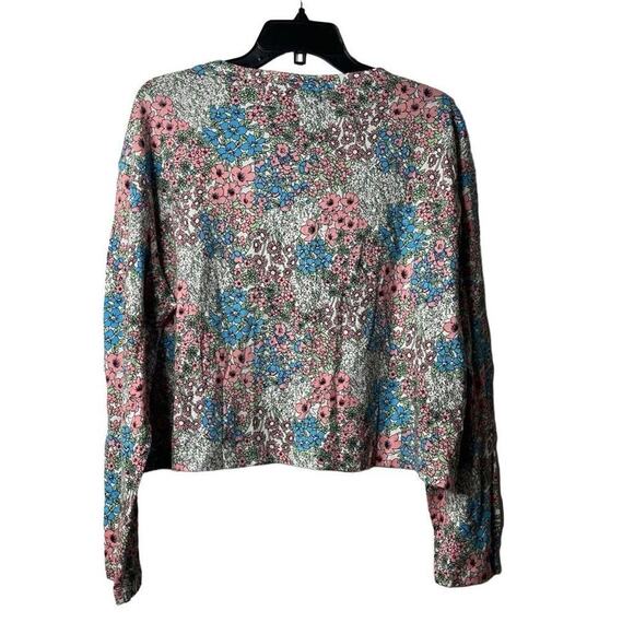 BCBGeneration Garden Multicolor Long Sleeves Top Size X Large New‎ - Picture 7 of 8